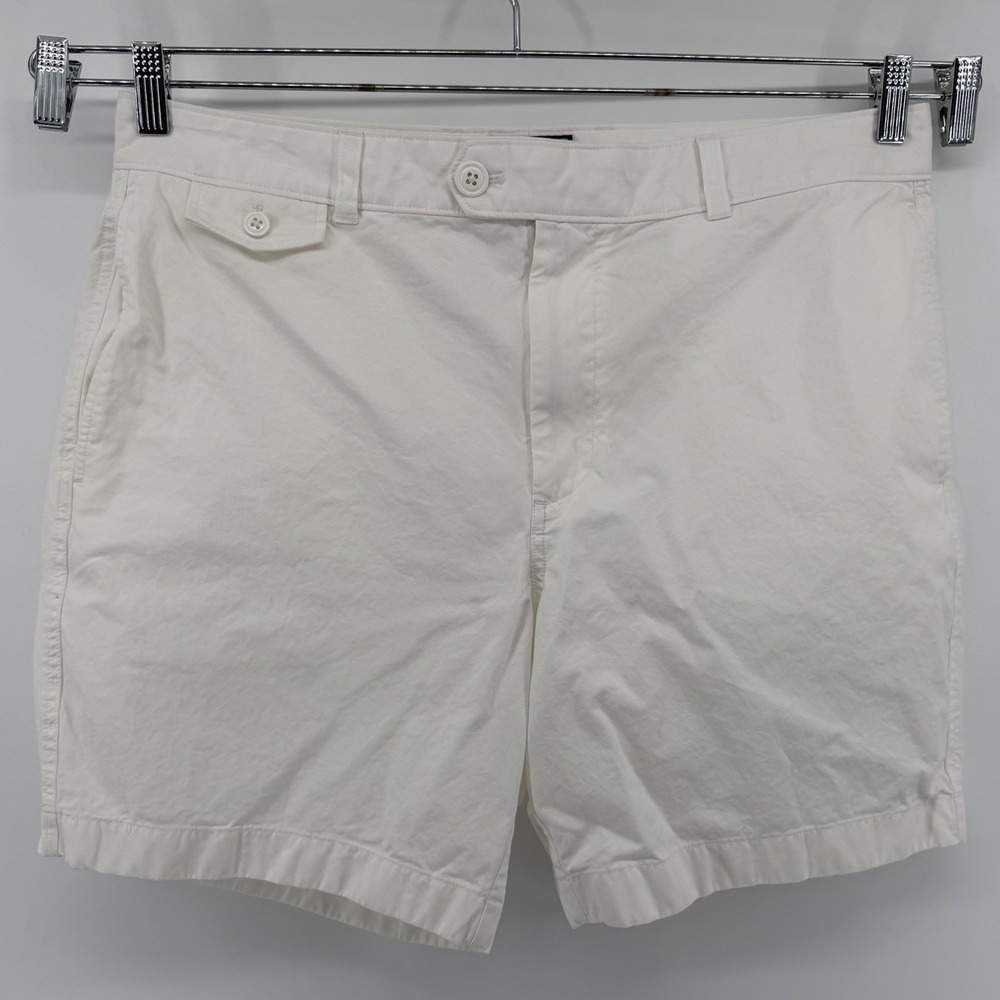 Todd Snyder Shorts Mens 31 White Chino Tailored Cotton 7.5 Inseam 15-PA1374698